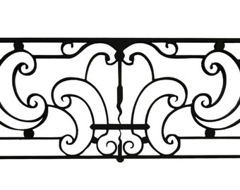 Wrought Iron Decorative Miniature Balcony/Hand/Fence/Railing 1:12 scale