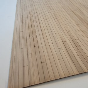 Random Length Plank  Miniature Flooring/Diorama flooring/Real wood Room Box Flooring/Dollhouse floors/ Real wood miniature floor- White Oak
