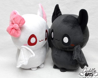 Luna and Shadow bat couple plushies