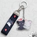 Cuddly Bats kiss acrylic keychain