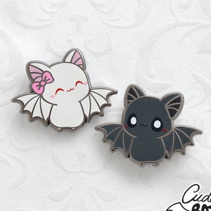 Cuddly Bats hard enamel pin