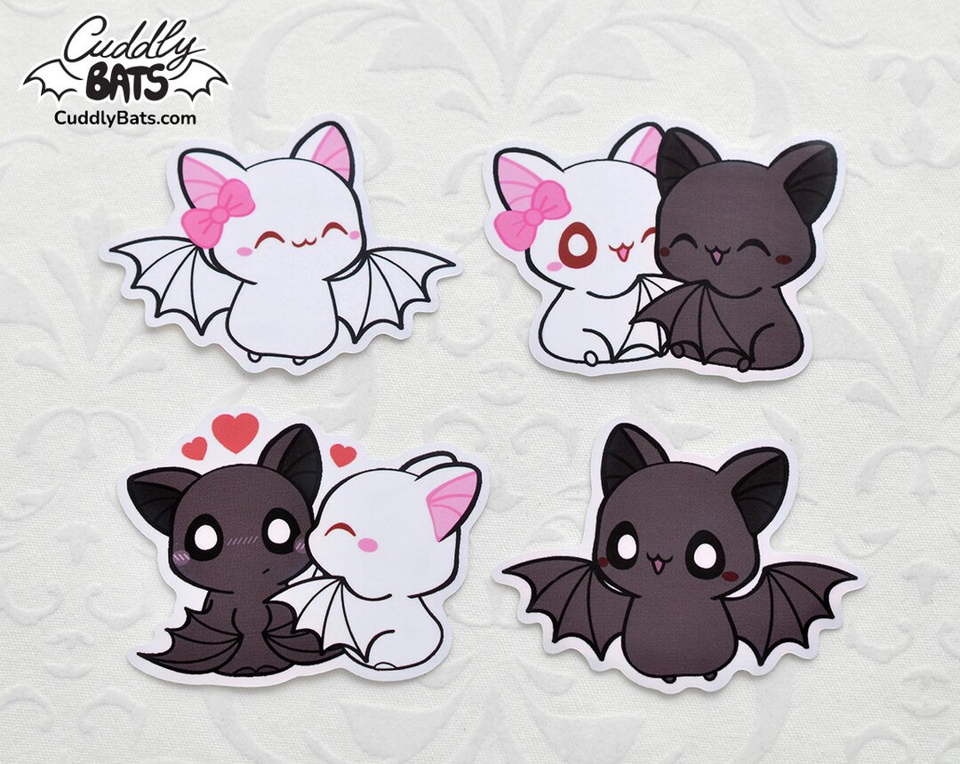 Cuddly Bats Sticker Set - Etsy