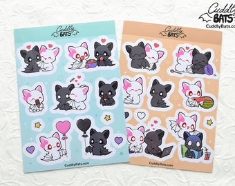 Cuddly Bats sticker sheets