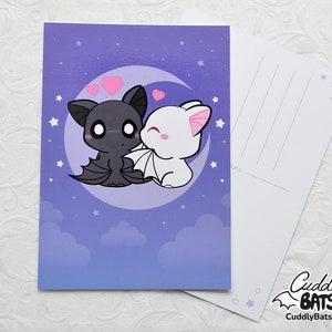 Kuschelige Fledermaus Postkarte