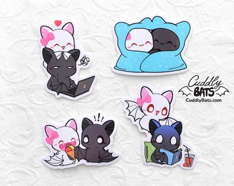 Cuddly Bats Sticker set - Pure love