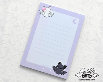 Cuddly Bats notepad