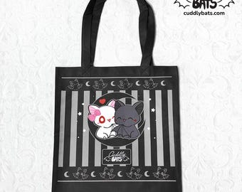 Cuddly Bats Hug tote bag