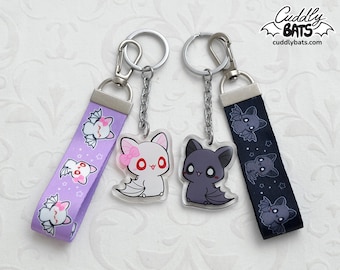 Cuddly Bats acrylic keychain