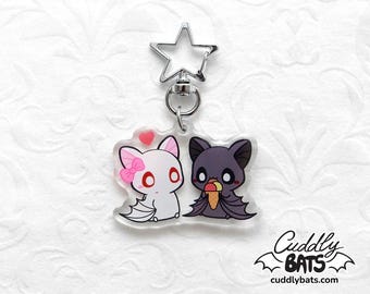 Cuddly Bats ice cream acrylic keychain