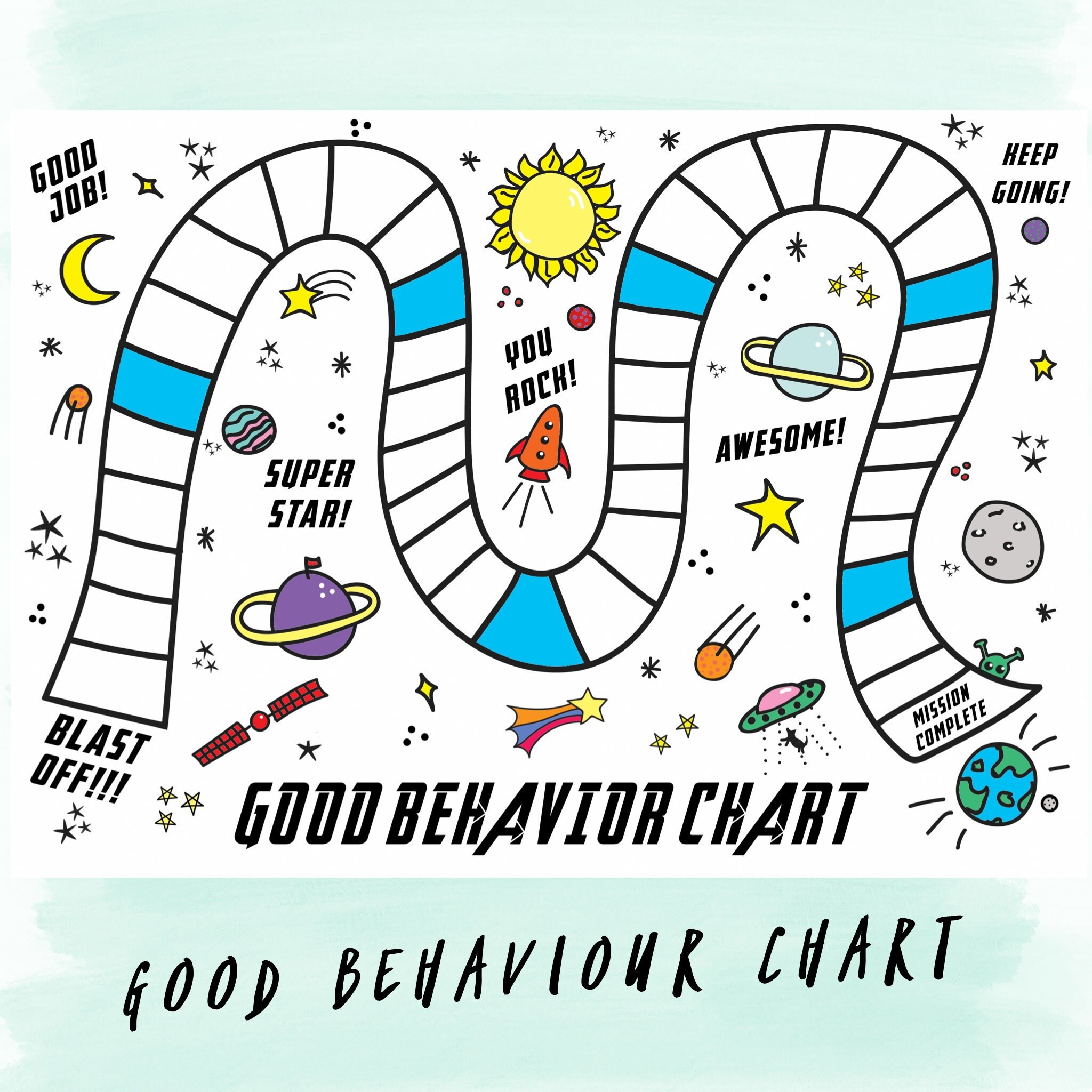 Positive Behavior Sticker Chart Deefaery