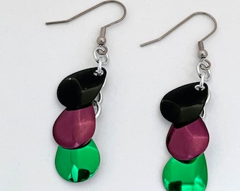 Mermaid Scale Dangle Earrings