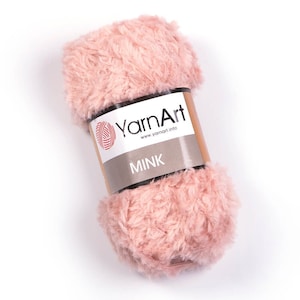 YarnArt Mink, Soft Toy Yarn, Amigurumi Yarn, Soft Puffy Yarn, Faux Fur Knitting Yarn, Fluffy Yarn, Eyelash Yarn, Furry Yarn, Baby Accessory