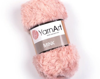 YarnArt Mink, Soft Toy Yarn, Amigurumi Yarn, Soft Puffy Yarn, Faux Fur Knitting Yarn, Fluffy Yarn, Eyelash Yarn, Furry Yarn, Baby Accessory