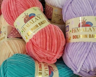 Himalaya Dolphin Baby, Baby Yarn, Knitting Baby, Velvet Yarn, Crochet Yarn, Baby Blanket, Amigurumi Yarn