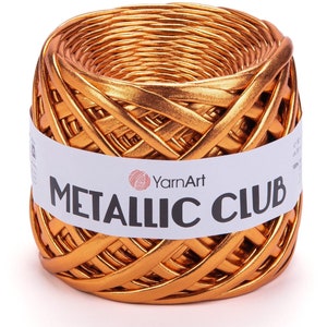 YarnArt Metallic Club, Geldbörsen Garn, Taschen Garn, Garn in Lederoptik, Glanzgarn, Metallic T-Shirt Garn, Accessoires Garn, Glanzgarn,