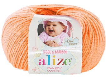 Laine de bébé Alize, fil de laine douce, fil de bébé, fil de couverture pour bébé, vêtements de bébé, fil à tricoter, vêtements pour enfants, fil au crochet, fil pour enfants, fil pour enfants,