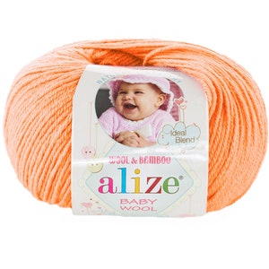Alize Babywolle, Weiches Wollgarn, Babygarn, Babydecke Garn, Babykleidung, Strickgarn, Kinderkleidung, Häkelgarn, Kindergarn,