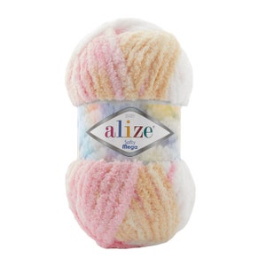 Alize Softy Mega, Baby Garn, Soft Garn, Baby Anleitung, Babykleidung, Baby Accessoire Garn, Baby Decken Garn, Amigurumi Garn Bild 1