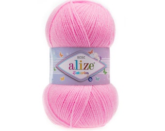 Alize Şekerim Bebe, Knitting Yarn, Crochet Yarn, Baby Yarn, Soft Yarn, Acrylic Yarn, Baby Clothes Yarn, Baby Accessory Yarn