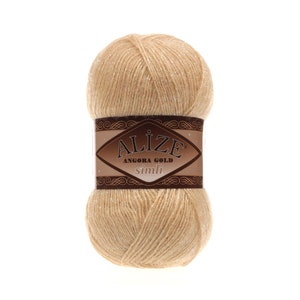 Alize Angora Gold Simli, Silvery, Strickgarn, Acrylgarn, Wollgarn, Pullovergarn, Häkelgarn, Wintergarn, Leichtes Garn, LaceGarn