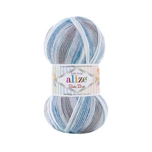 Alize Baby Best Batik, Knitting Yarn, Hypoallergenic Yarn, Crochet Yarn, Baby Yarn, Soft Yarn, Acrylic Yarn, Baby Accessories Yarn,