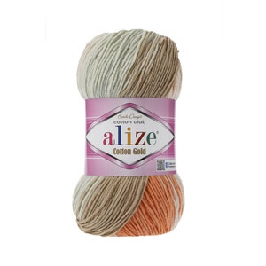 Alize Cotton Gold Batik, Knitting Yarn, Crochet Yarn, Soft Yarn, Acrylic Yarn, Multicolor Yarn, Microfiber Yarn, Cotton Yarn, Turkish Yarn