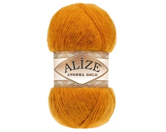 Alize Angora Gold, Wool Yarn, Acrylic Yarn, Knitting Yarn, Crochet Yarn, Mohair Yarn, Angora Yarn