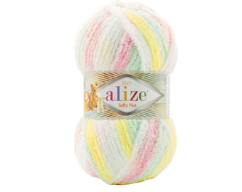 Alize Softy Plus, Baby Garn, Strickgarn, Weiches Garn, Baby Muster, Baby Kleidung, Baby Accessoire Garn, Baby Decken Garn, Amigurumi Garn