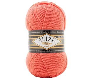 Alize Superlana Klasik, Knitting Yarn, Acrylic Yarn, Wool Yarn, Hand Knitting, Alize Yarn