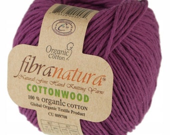 Fibra Natura Cottonwood, Bawełna organiczna, Bawełna naturalna, Przędza dziewiarska, Przędza bawełniana, Przędza dla dzieci, Przędza naturalna, FibraNatura, Przędza