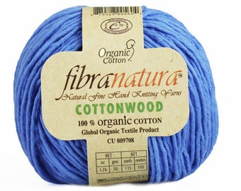 Fibra Natura Baumwollholz, Bio-Baumwolle, Natürliche Baumwolle, Strickgarn, Baumwollgarn, Babygarn, Naturgarn, FibraNatura, Garn