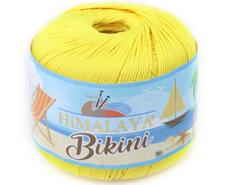 Himalaya Bikini, Bikini Yarn, Mayokini Yarn, Swimsuit Yarn, Lingerie Yarn, Summer Yarn, Elastic Mask Yarn, Blouse, Shorts, Dress, Pareo