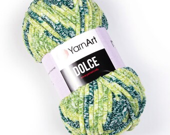 YarnArt Dolce, Velvet Yarn, Baby Yarn, Multicolor Yarn, Amigurumi Yarn, Plush Yarn, Blanket Yarn, Very Softy Yarn, 100% Micro Polyester Yarn