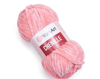 YarnArt Chenille, Velvet Yarn, Baby Yarn, Multicolor Yarn, Amigurumi Yarn, Plush Yarn, Blanket Yarn, Softy Yarn, 100% Micro Polyester Yarn