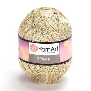 YarnArt Bright, Glitzy Yarn,  Metallic Yarn, Glittery Yarn, Sparkly Yarn, Accessories Yarn, Shiny Yarn, Yarnart Bright, 2 Sport Yarn
