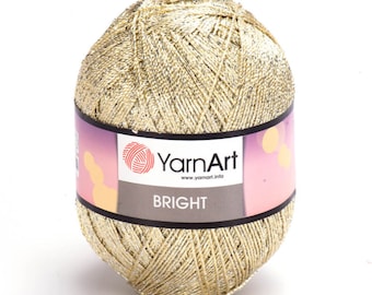 YarnArt Bright, Glitzy Yarn,  Metallic Yarn, Glittery Yarn, Sparkly Yarn, Accessories Yarn, Shiny Yarn, Yarnart Bright, 2 Sport Yarn