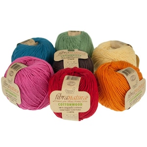 Fibra Natura Cottonwood, Organic Cotton, Natural Cotton, Kntting Yarn, Cotton Yarn, Baby Yarn, Natural Yarn, FibraNatura, Yarn