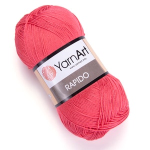 YarnArt Rapido, Crochet Yarn, 100% Microfiber Acrylic, Summer Yarn, Knitting Yarn, Lace Yarn, Silky Yarn, Yarnart Rapido, Beach Yarn