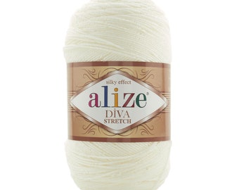 Alize Diva Stretch, Hilo de bikini, Estiramiento de bikini, Hilo de traje de baño elástico