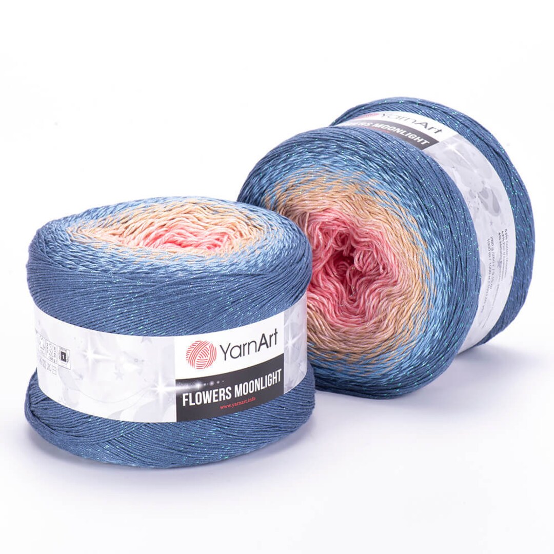 Yarnart Flowers Moonlight, Batik Yarn, Glittery Yarn, Metallic Yarn ...