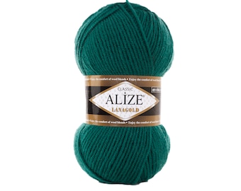 Alize Lanagold, LanaGold Classic Yarn, Pullover Yarn, Wool Yarn, Acrylic Yarn, Crochet Yarn, Knitting Yarn, Soft Yarn