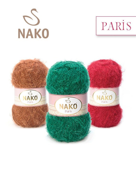 Nako Paris Knitting Yarn Crochet Yarn Acrylic Yarn Shawl | Etsy
