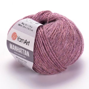 YarnArt Manhattan, Sparkle Yarn, Metallic Yarn, Glittery Yarn, Shiny Yarn, Bright Yarn, Acrylic Yarn, Viscose Yarn, Winter Yarn, Shawl Yarn