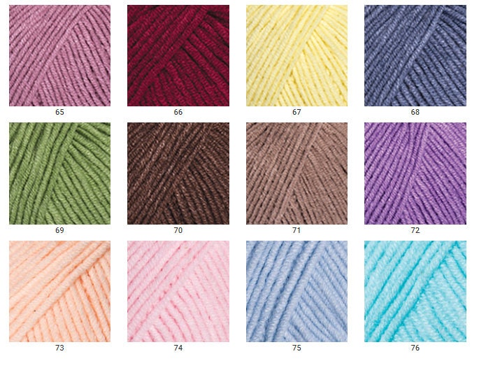 Yarnart Jeans Amigurumi Cotton Yarn Knitting Yarn Crochet | Etsy