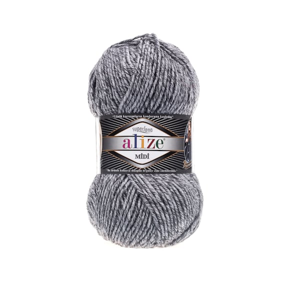 Alize Superlana Midi, Knitting Yarn, Acrylic Yarn, Wool Yarn, Hand