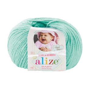 Alize Babywolle, Weiches Wollgarn, Babygarn, Babydecke Garn, Babykleidung, Strickgarn, Kinderkleidung, Häkelgarn, Kindergarn,