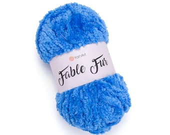 YarnArt Fable Fur, Velvet Yarn, Baby Toy Yarn, Amigurumi Yarn, Plush Yarn, Blanket Yarn, Softy Yarn, 100% MicroPolyester Yarn, Faux Fur Yarn