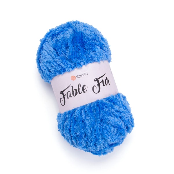 YarnArt Fable Fur, Velvet Yarn, Baby Toy Yarn, Amigurumi Yarn, Plush Yarn, Blanket Yarn, Softy Yarn, 100% MicroPolyester Yarn, Faux Fur Yarn
