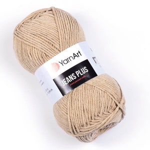 YARNART JEANS PLUS, Cotton Yarn, Knitting Yarn, Crochet,soft Yarn