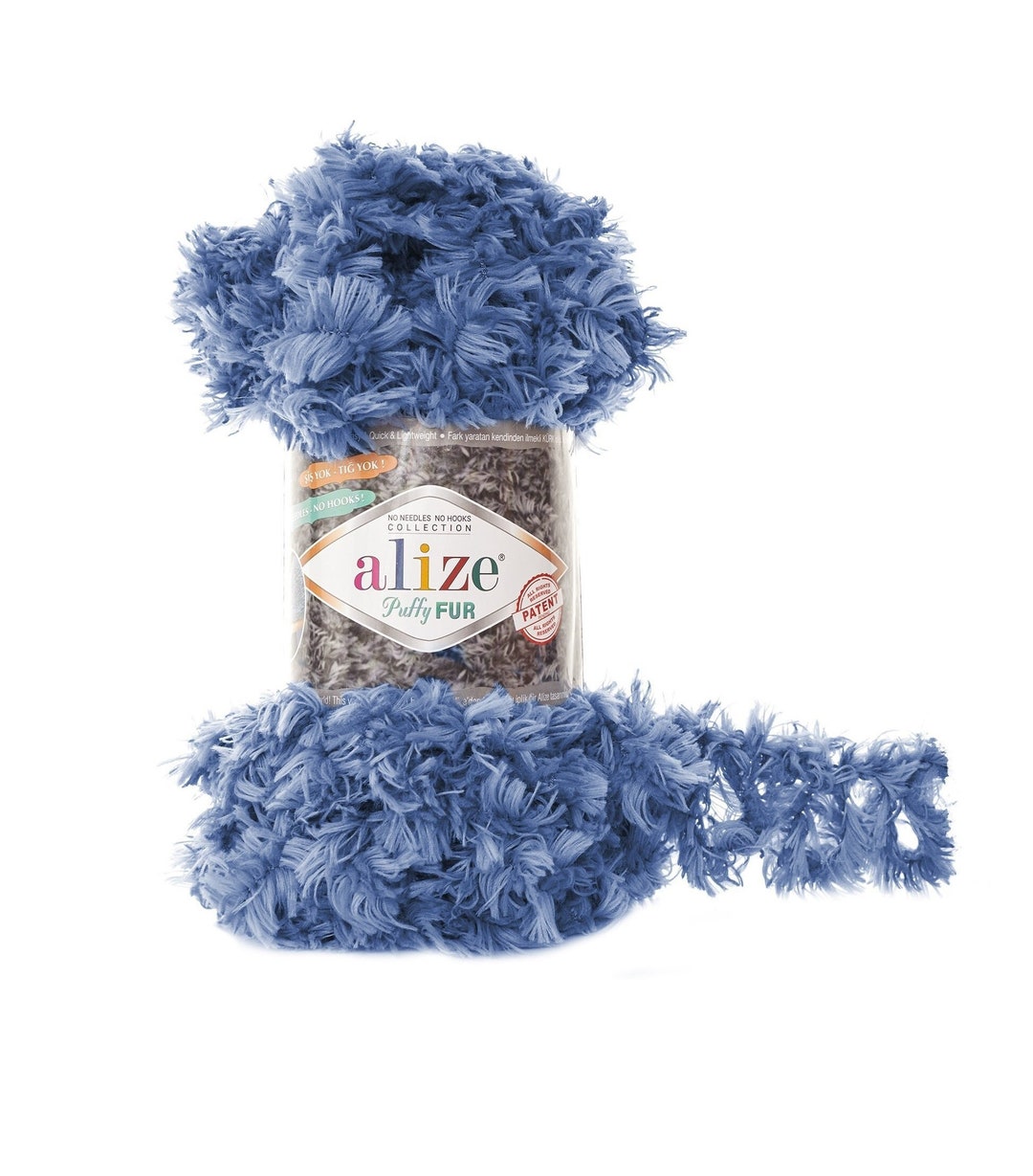 Alize Puffy Fur, Soft Hypoallergenic Shawl Yarn, Super Chunky Yarn